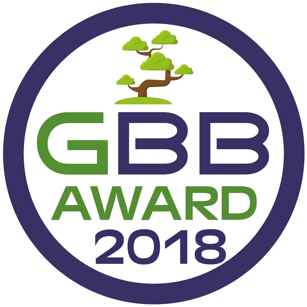 Das Logo des Green & Blue Building Award: Der Preis ehrt Menschen und Produkte, die besondere Impulse in Richtung Nachhaltigkeit setzen.