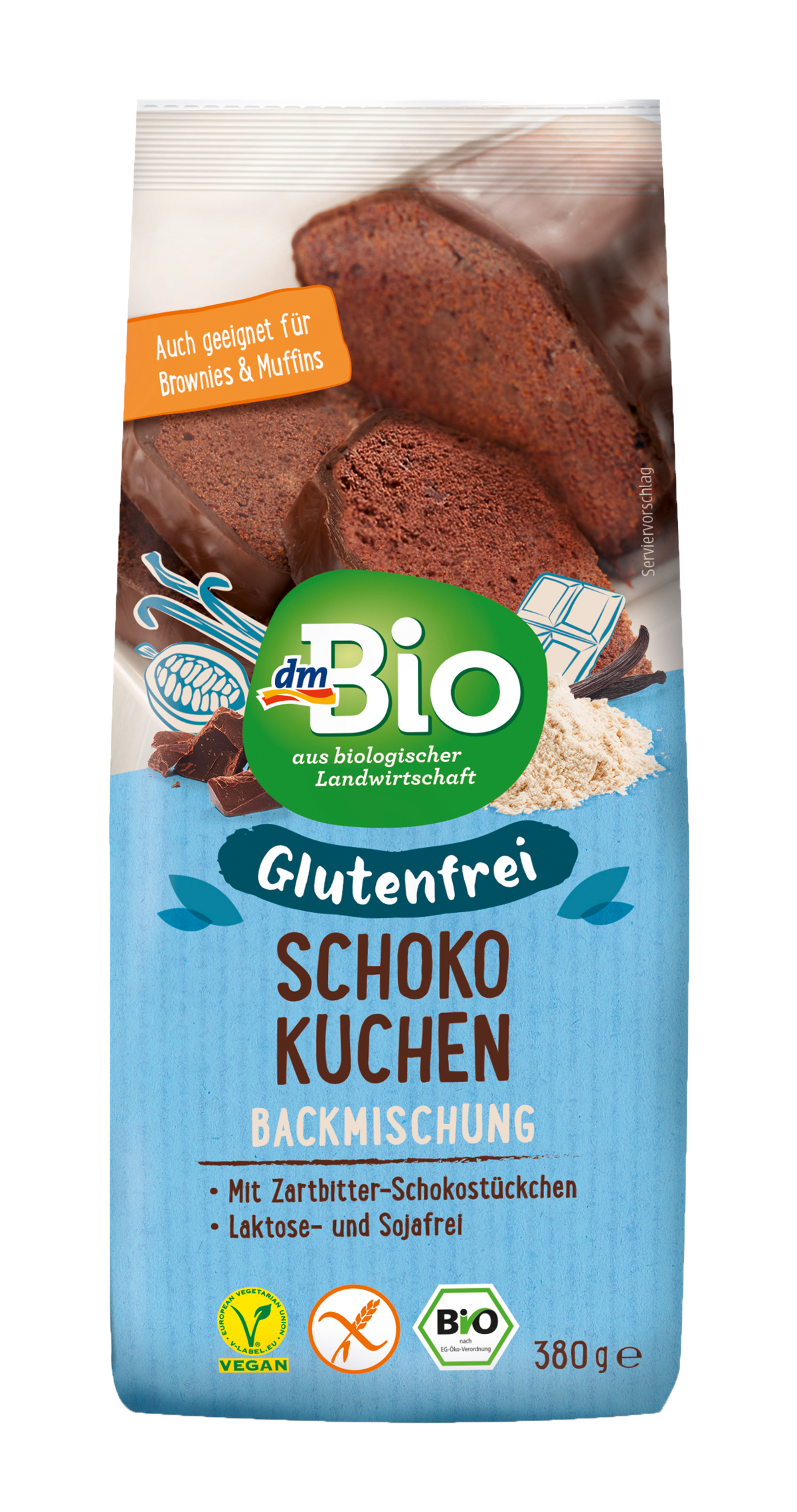 dmBio glutenfreie Backmischung Schokokuchen (380): 2,75 €