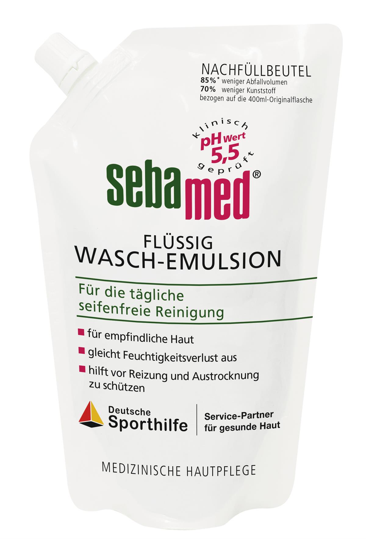 sebamed Flüssig Wasch-Emulsion Nachfüllbeutel (400 ml): 4,75 EUR