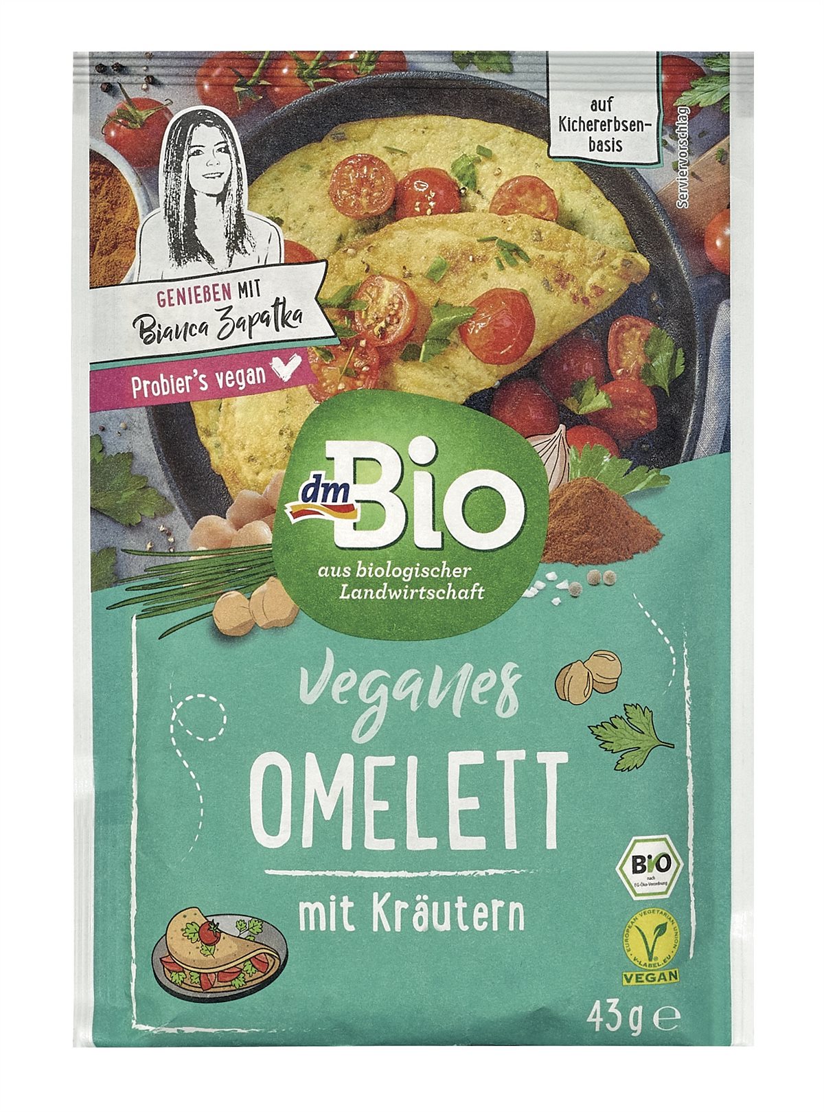 dmBio Veganer Omelett Kräuter 43g 1,45 Euro