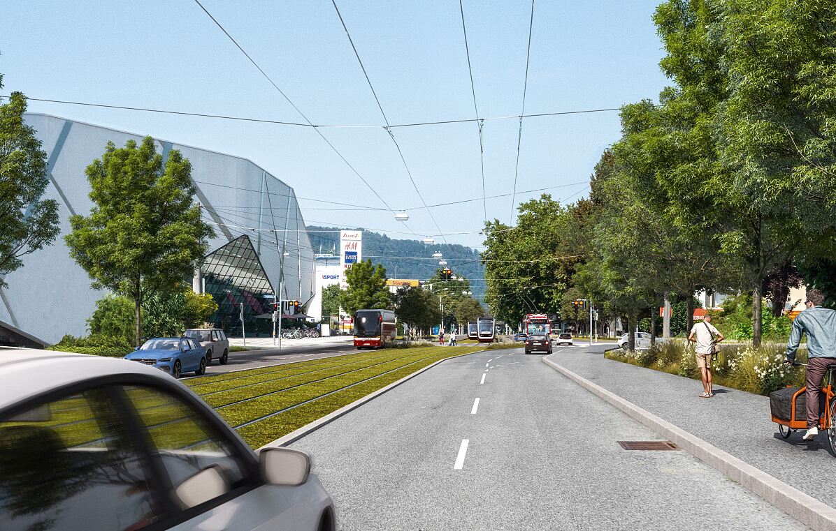 Visualiserung S-LINK in der Alpenstraße 