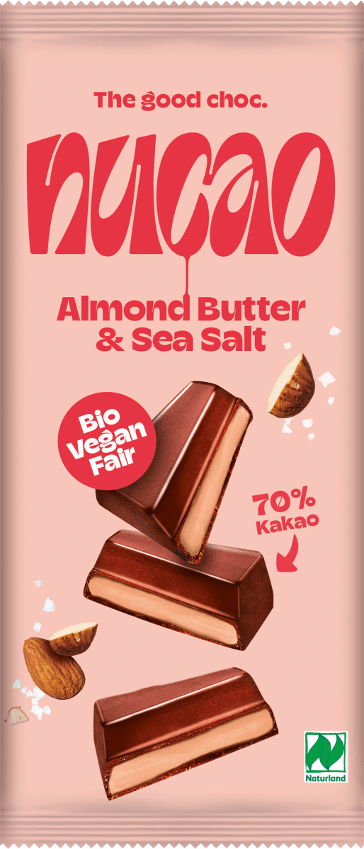nucao Schokolade Almond Butter & Sea Salt