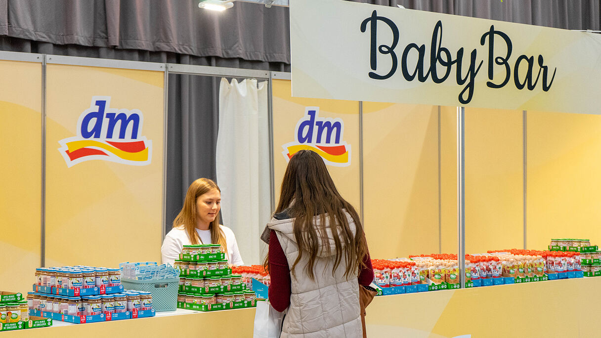 Pressebild BabyExpo dm Babybar