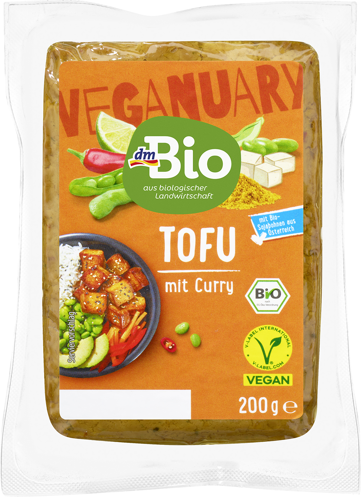 Freisteller dmBio Tofu mit Curry